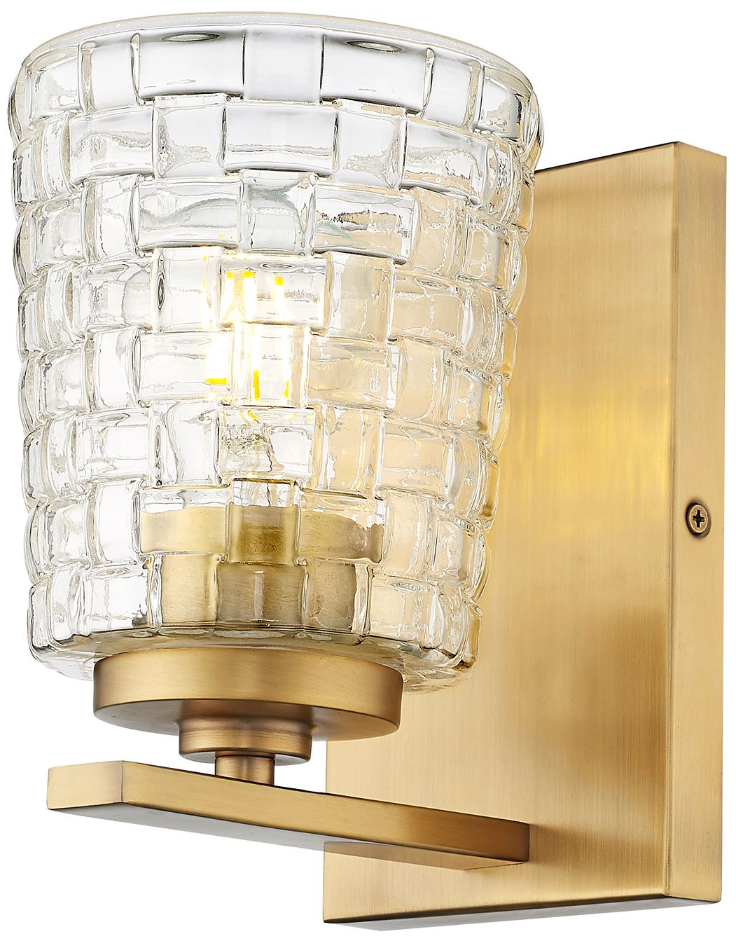 Image 4 Millennium Lighting Saben 1-Light Indoor Wall Sconce in Vintage Brass more views