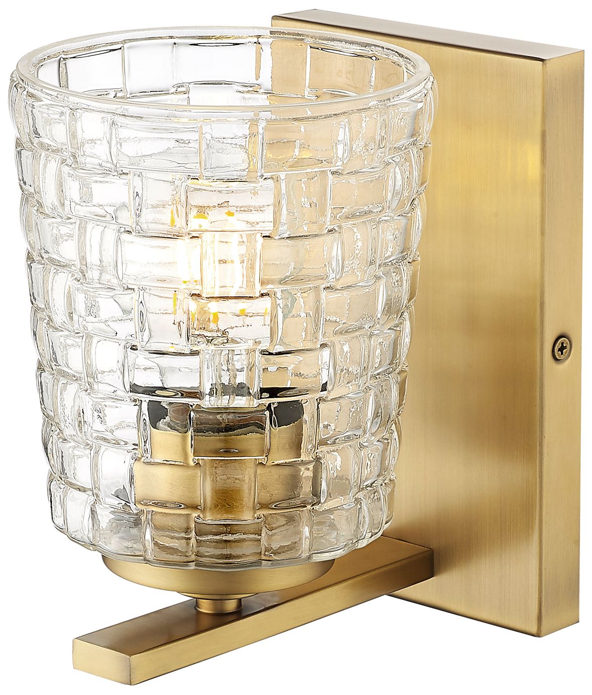 Image 5 Millennium Lighting Saben 1-Light Indoor Wall Sconce in Vintage Brass more views