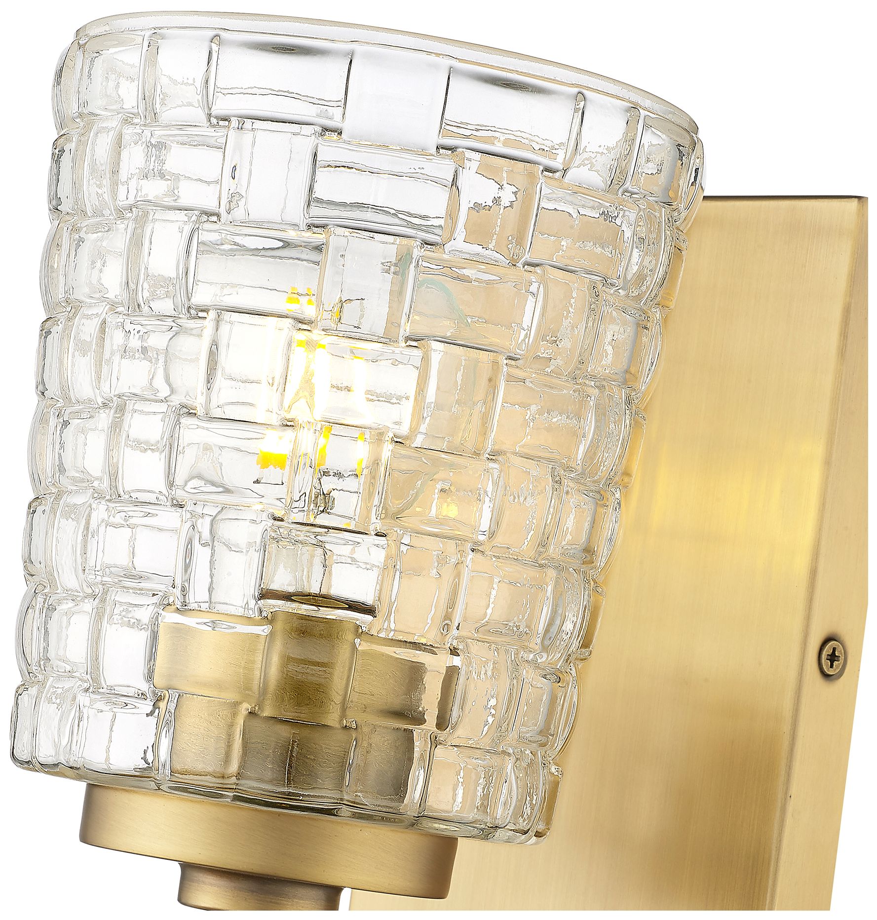 Image 6 Millennium Lighting Saben 1-Light Indoor Wall Sconce in Vintage Brass more views