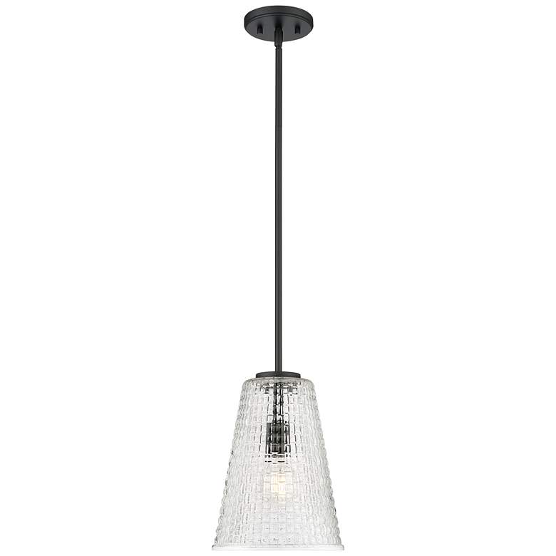 Image 1 Millennium Lighting Saben 1-Light Pendant in Matte Black