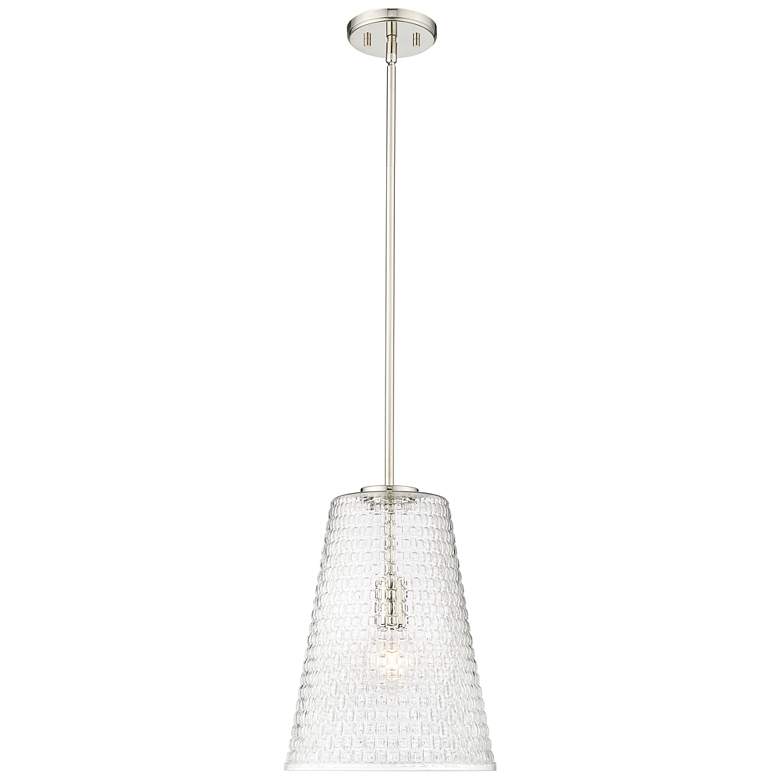 Image 1 Millennium Lighting Saben 1-Light Pendant in Polished Nickel