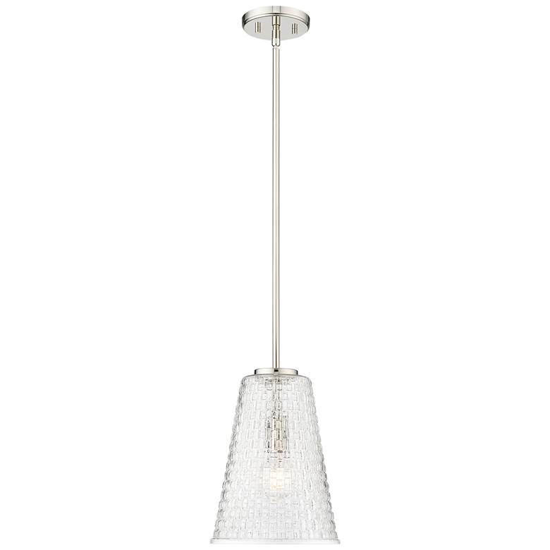 Image 1 Millennium Lighting Saben 1-Light Pendant in Polished Nickel