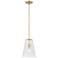 Millennium Lighting Saben 1-Light Pendant in Vintage Brass