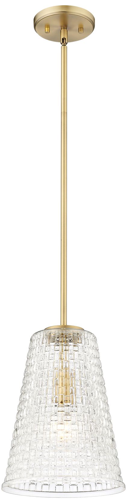 Image 3 Millennium Lighting Saben 1-Light Pendant in Vintage Brass more views