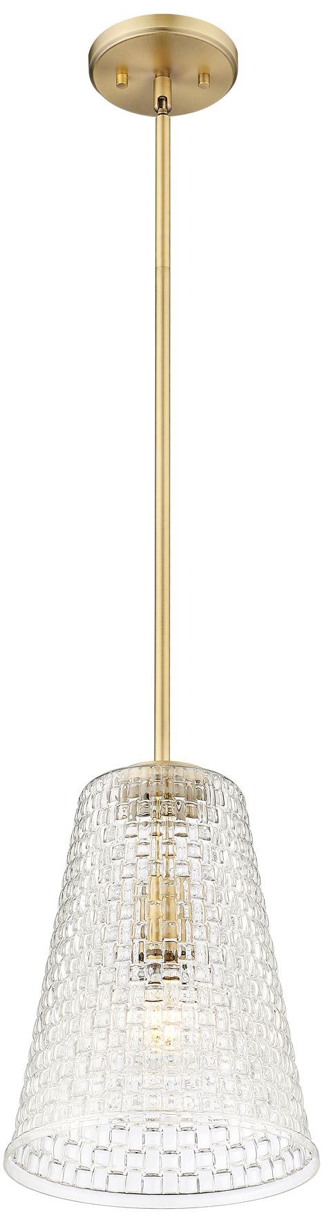 Image 4 Millennium Lighting Saben 1-Light Pendant in Vintage Brass more views