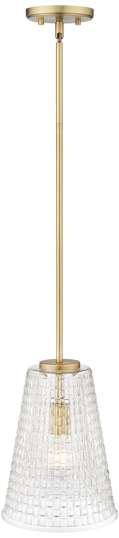 Image 5 Millennium Lighting Saben 1-Light Pendant in Vintage Brass more views