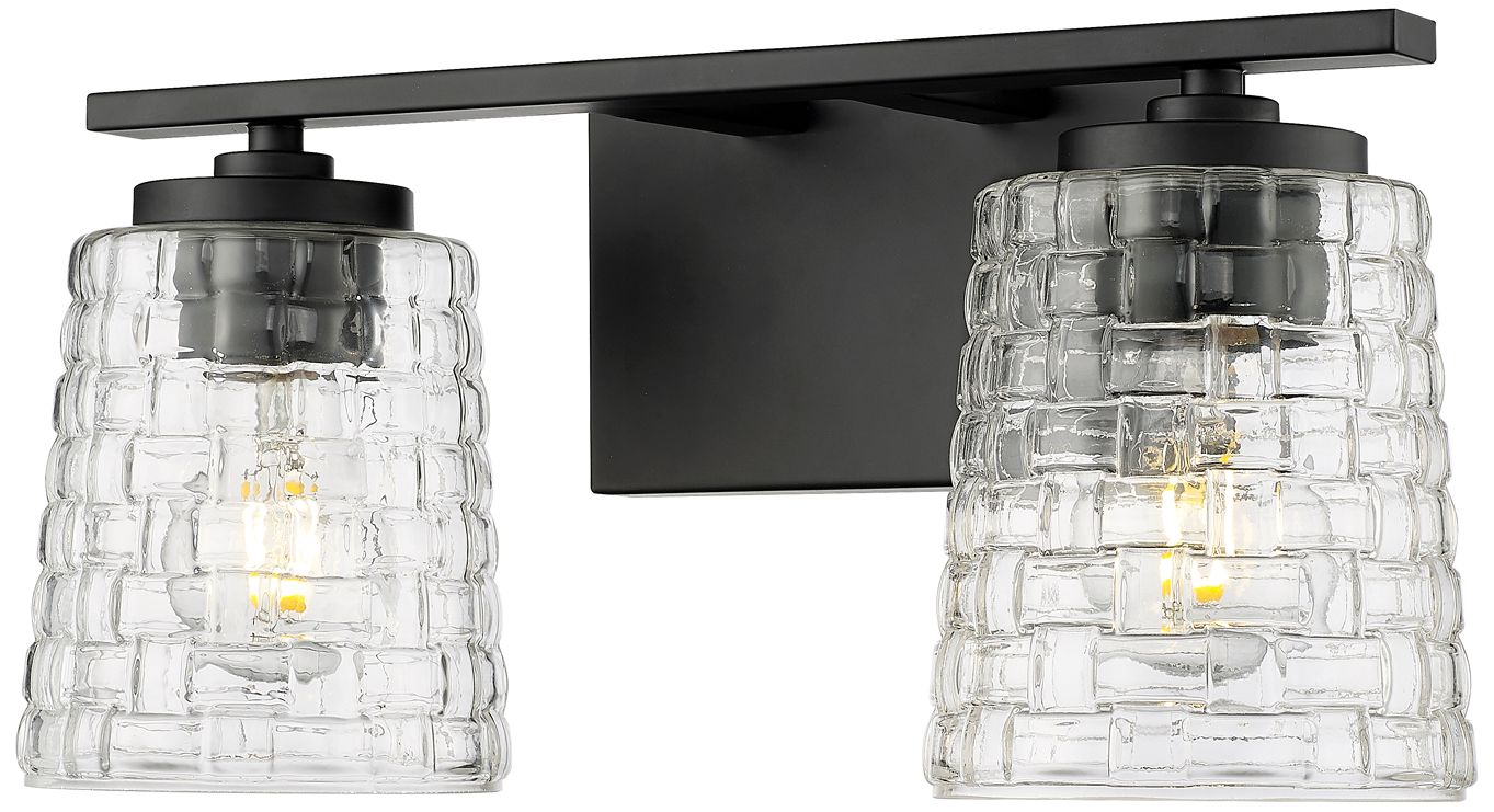 Image 3 Millennium Lighting Saben 2-Light Vanity Light in Matte Black more views