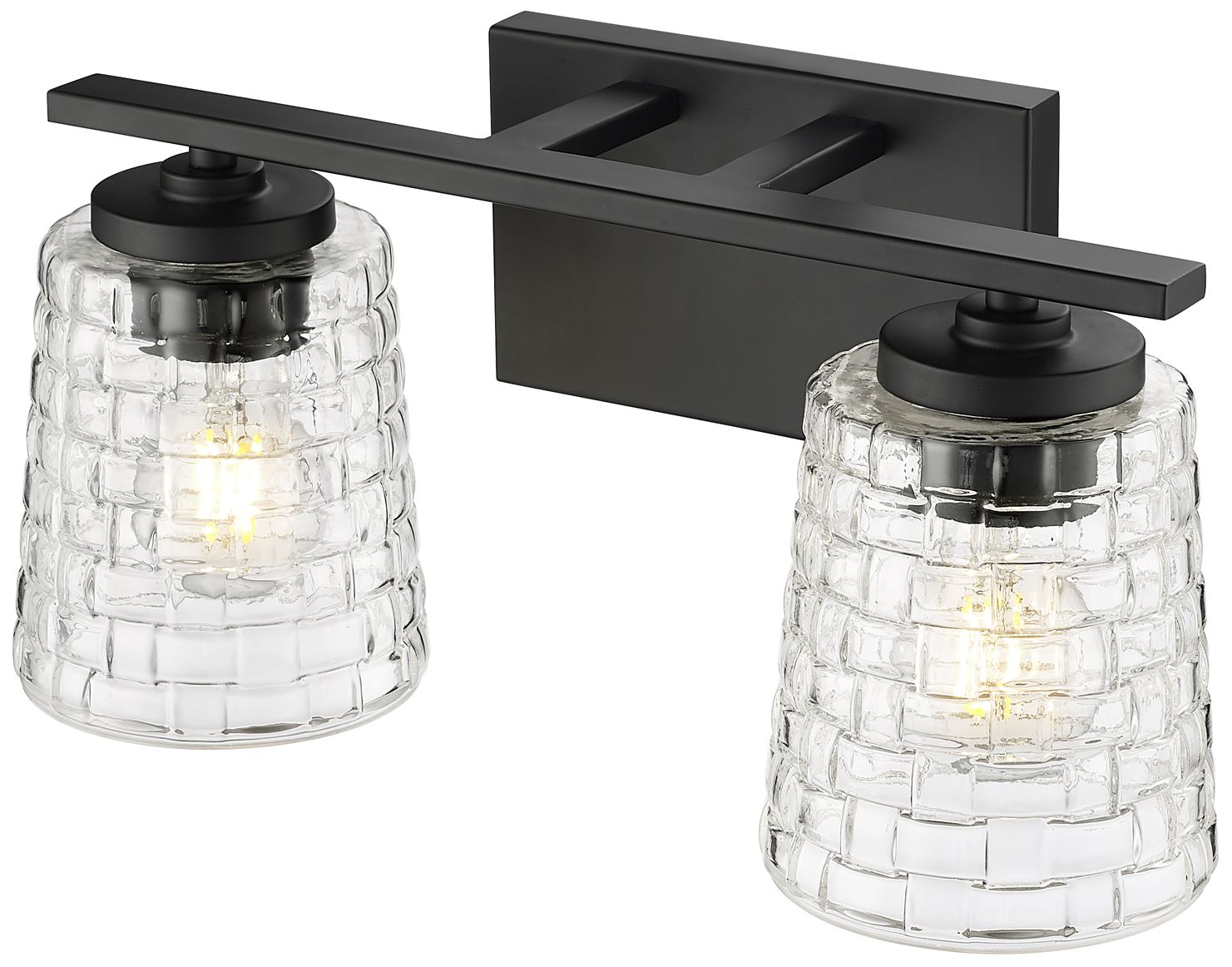 Image 5 Millennium Lighting Saben 2-Light Vanity Light in Matte Black more views
