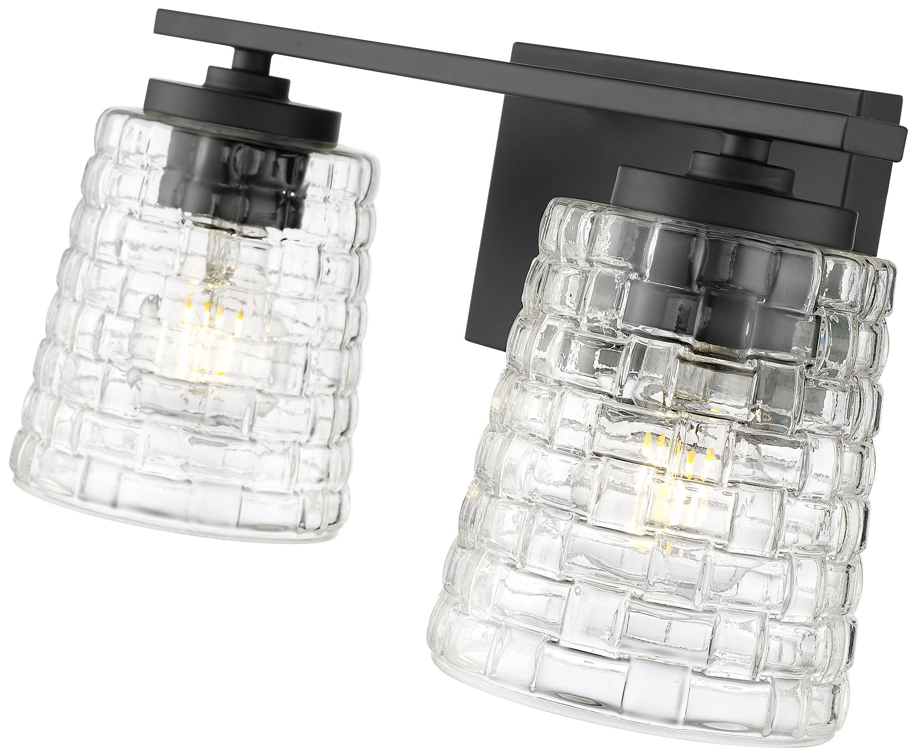 Image 6 Millennium Lighting Saben 2-Light Vanity Light in Matte Black more views