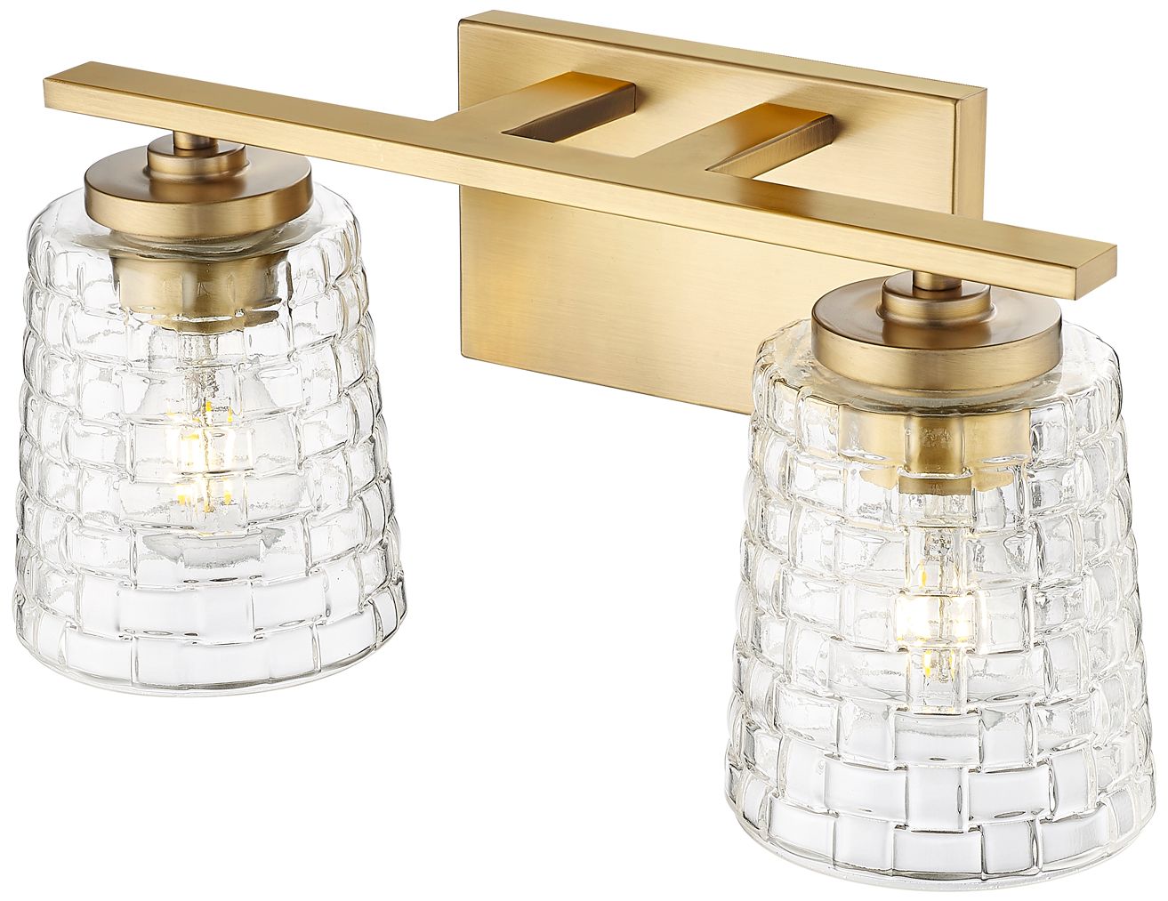 Image 5 Millennium Lighting Saben 2-Light Vanity Light in Vintage Brass more views