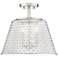 Millennium Lighting Saben 3-Light Indoor Semi-Flush in Polished Nickel