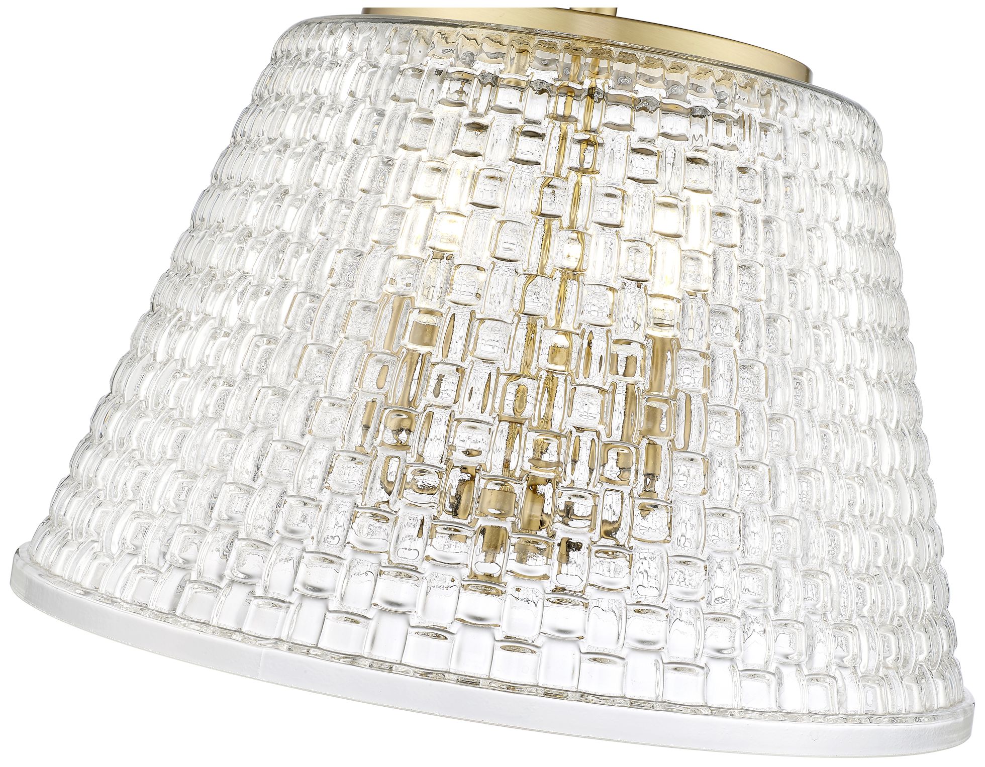 Image 6 Millennium Lighting Saben 3-Light Indoor Semi-Flush in Vintage Brass more views