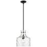 1_Millennium Lighting Santorini 1-Light Pendant in Matte Black