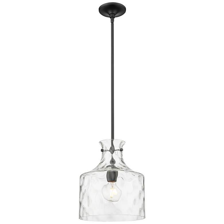 Image 2 Millennium Lighting Santorini 1-Light Pendant in Matte Black more views