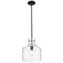 4_Millennium Lighting Santorini 1-Light Pendant in Matte Black more views