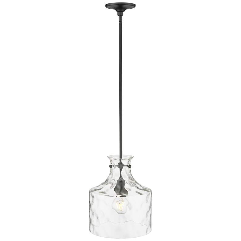 Image 5 Millennium Lighting Santorini 1-Light Pendant in Matte Black more views