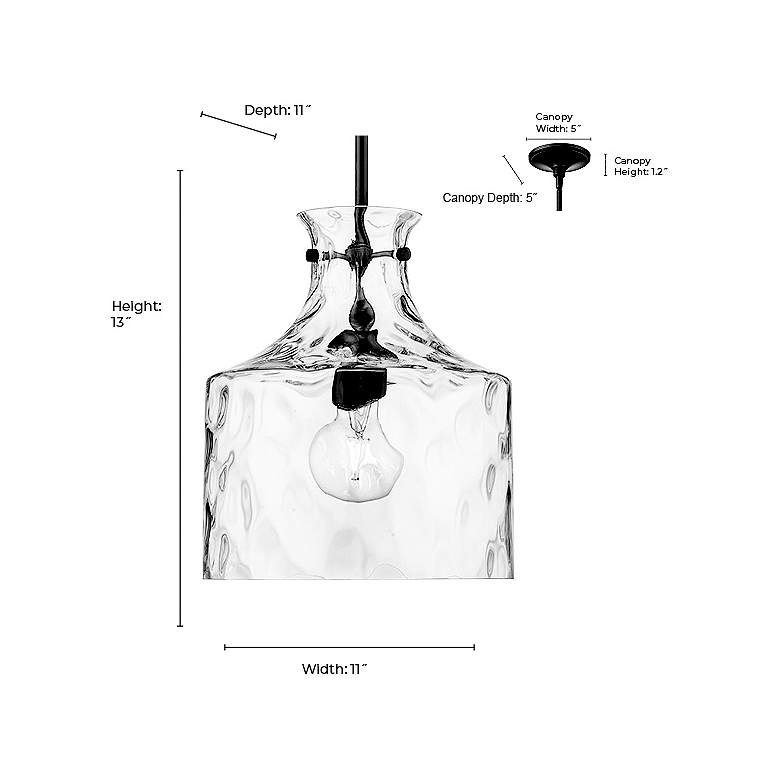 Image 7 Millennium Lighting Santorini 1-Light Pendant in Matte Black more views