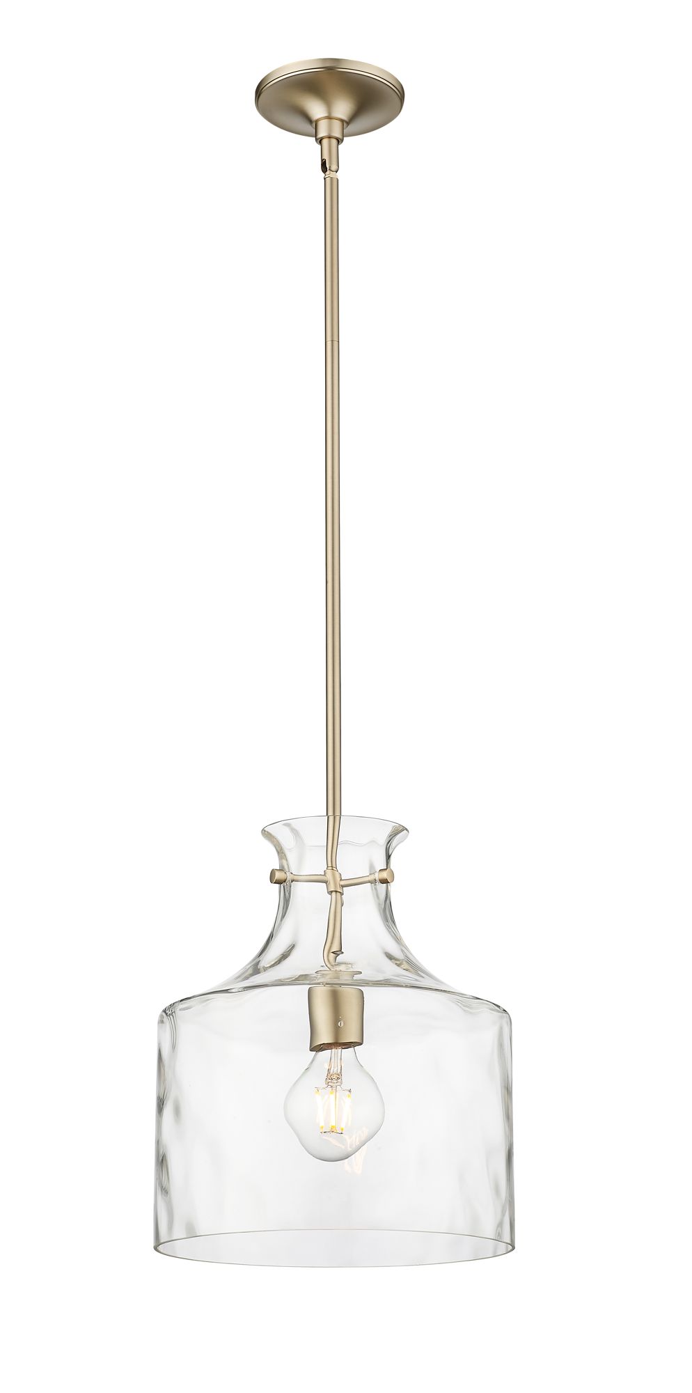 Image 3 Millennium Lighting Santorini 1-Light Pendant in Modern Gold more views
