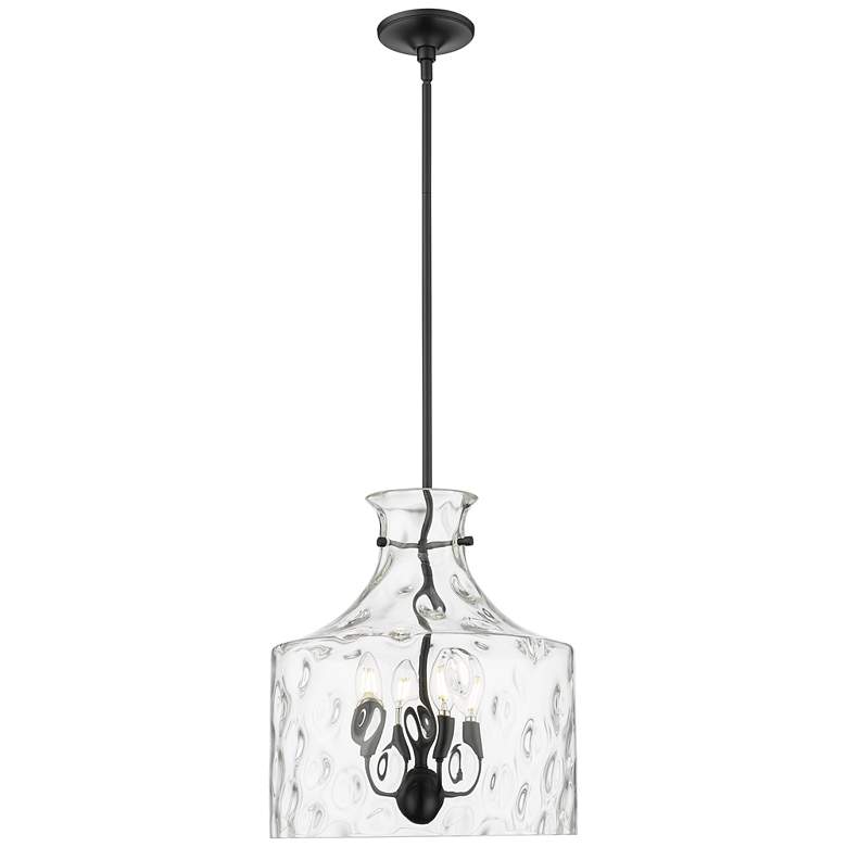 Image 1 Millennium Lighting Santorini 4-Light Pendant in Matte Black