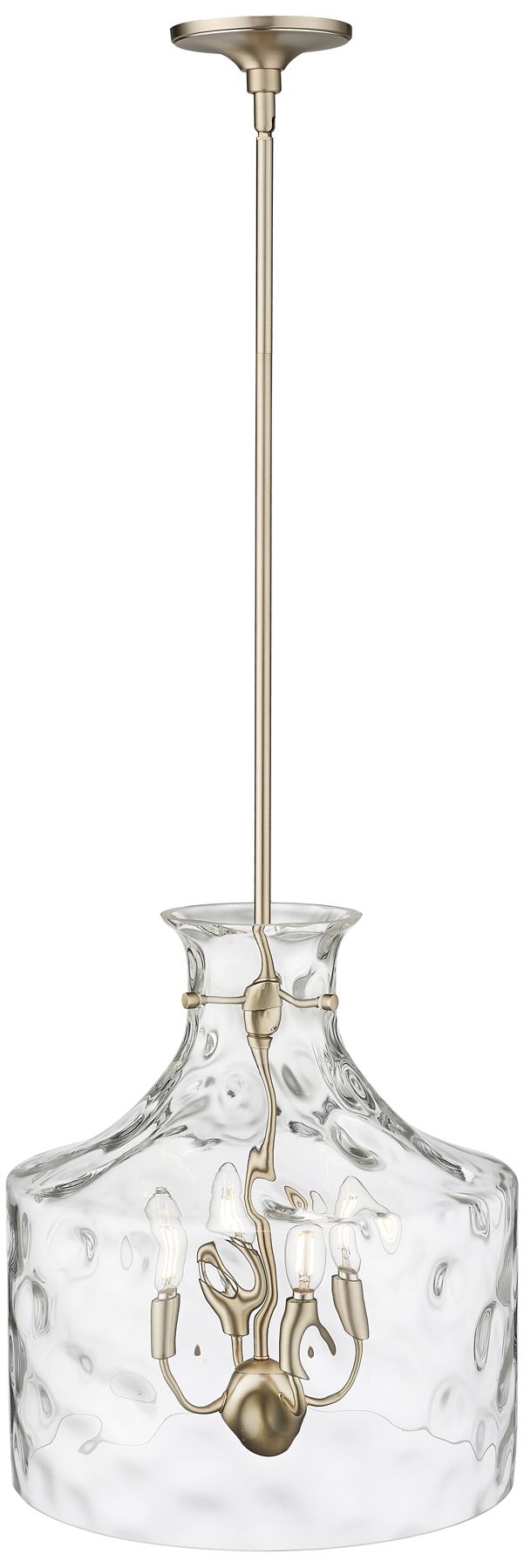 Image 4 Millennium Lighting Santorini 4-Light Pendant in Modern Gold more views