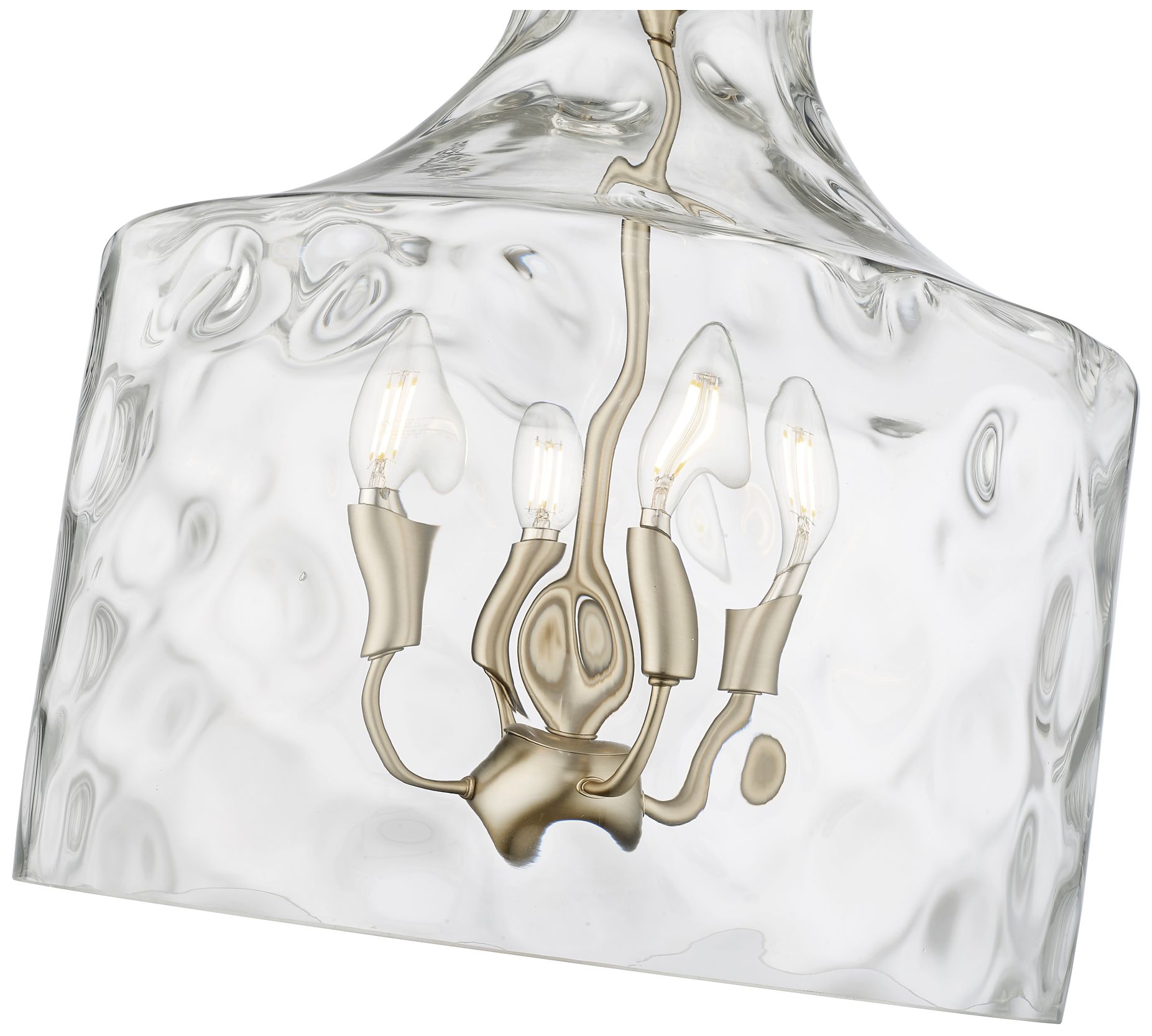 Image 5 Millennium Lighting Santorini 4-Light Pendant in Modern Gold more views