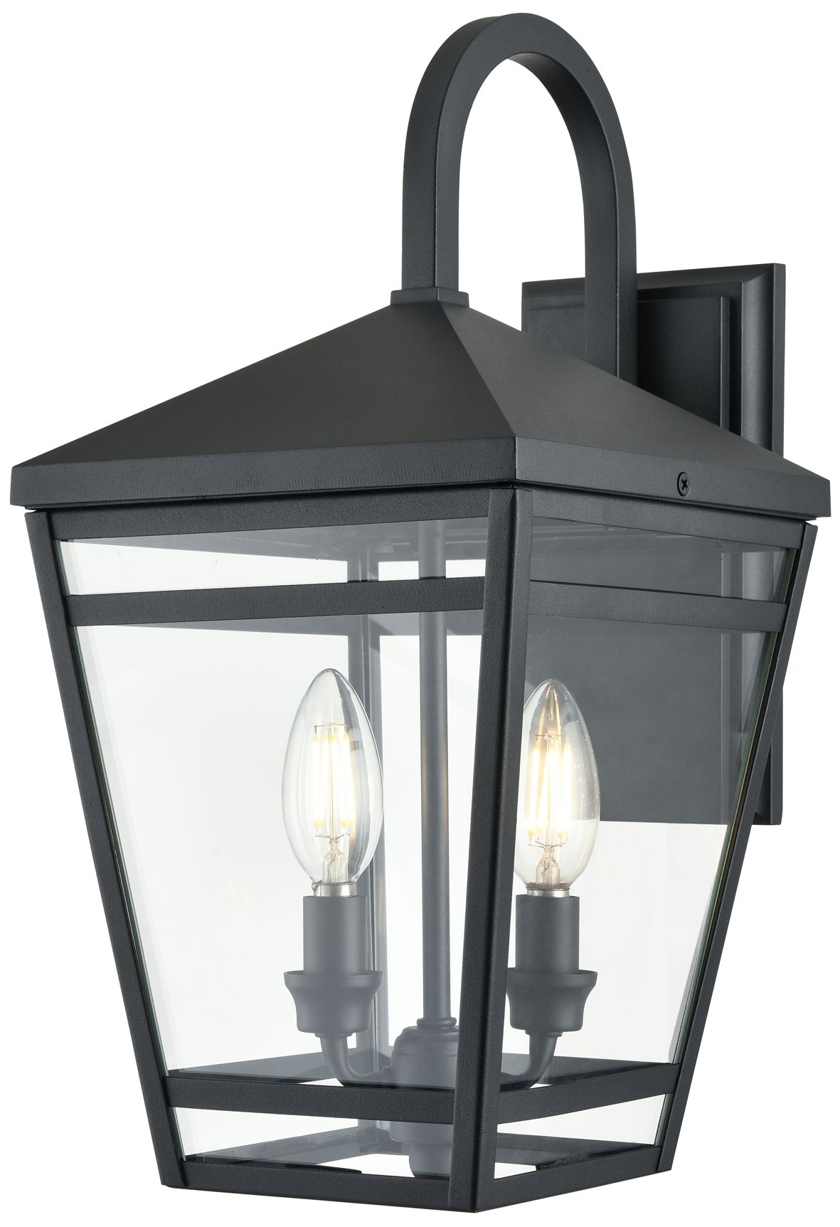 Image 3 Millennium Lighting Seager 2-Light Outdoor Wall Sconce in Textured Black more views