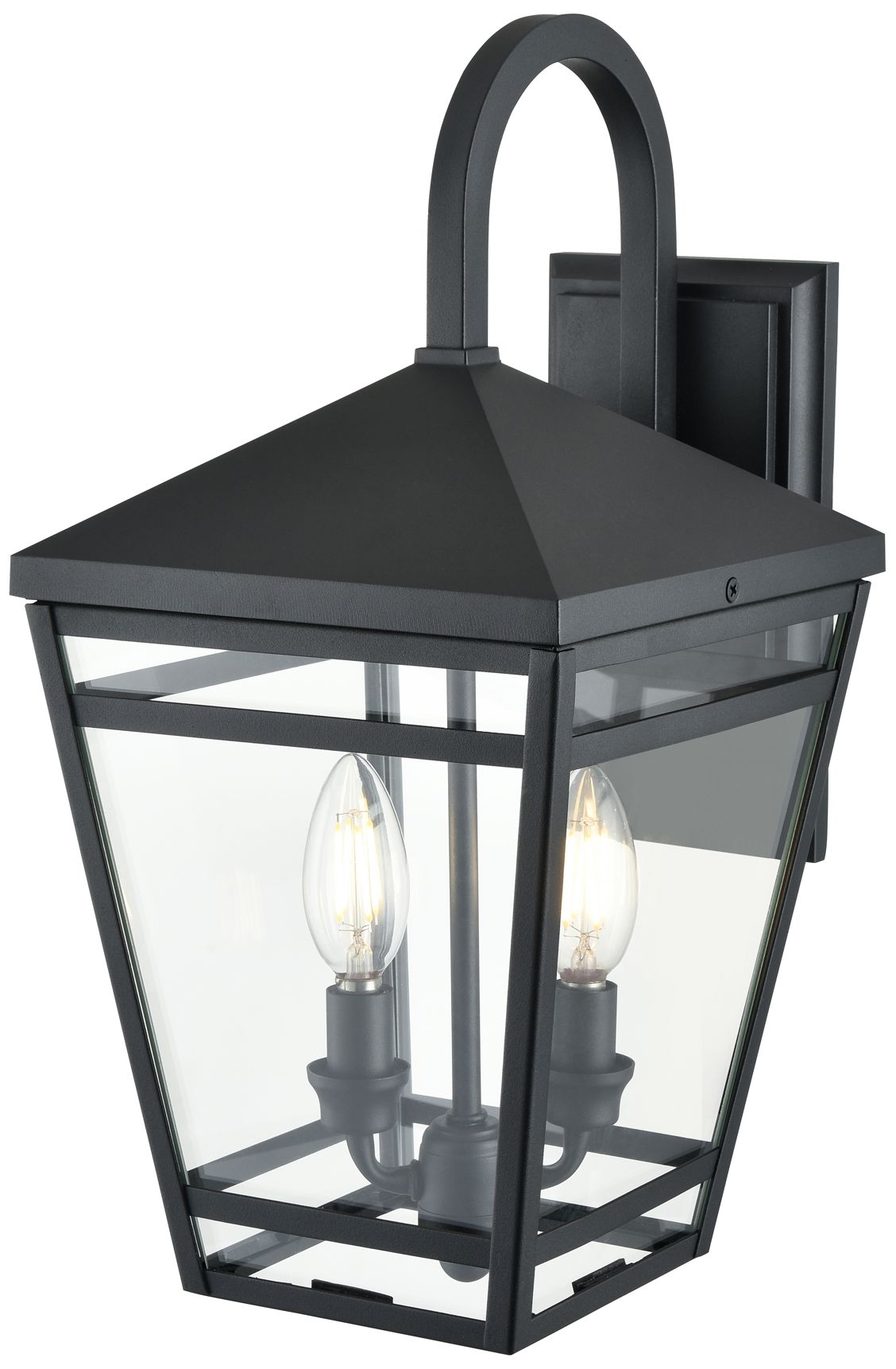 Image 4 Millennium Lighting Seager 2-Light Outdoor Wall Sconce in Textured Black more views