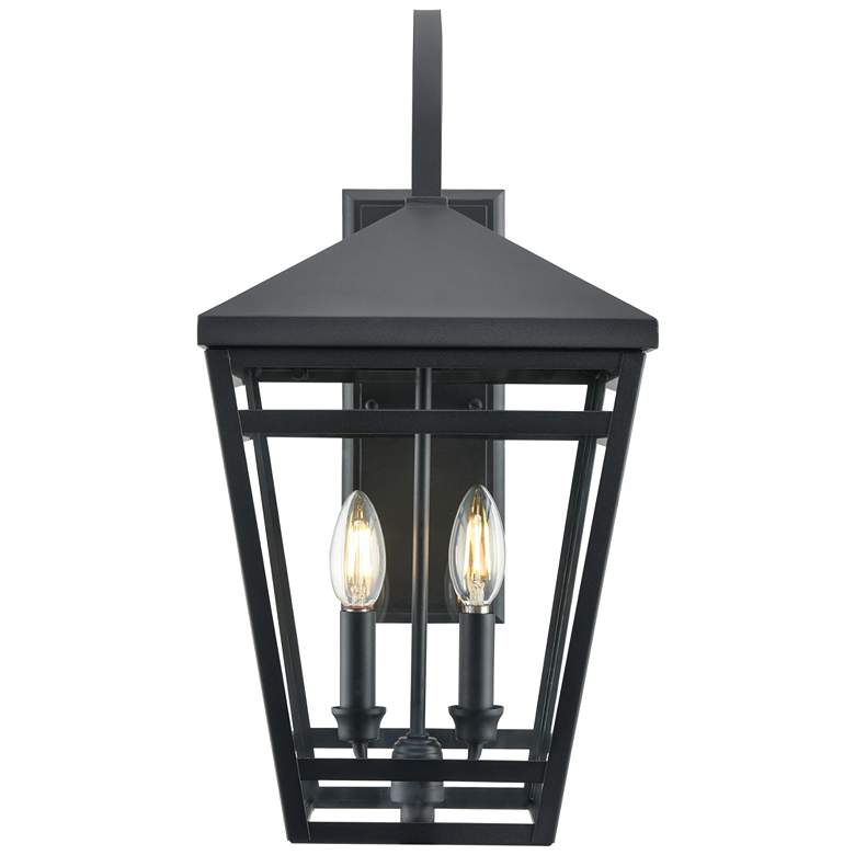 Image 1 Millennium Lighting Seager 2-Light Outdoor Wall Sconce in Textured Black