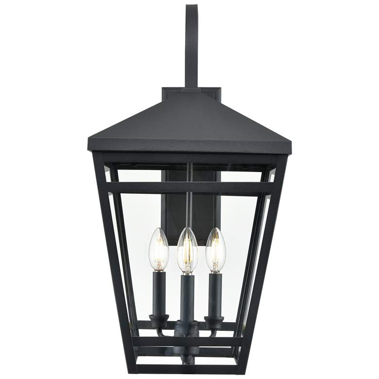 Image 1 Millennium Lighting Seager 3-Light Outdoor Wall Sconce in Textured Black