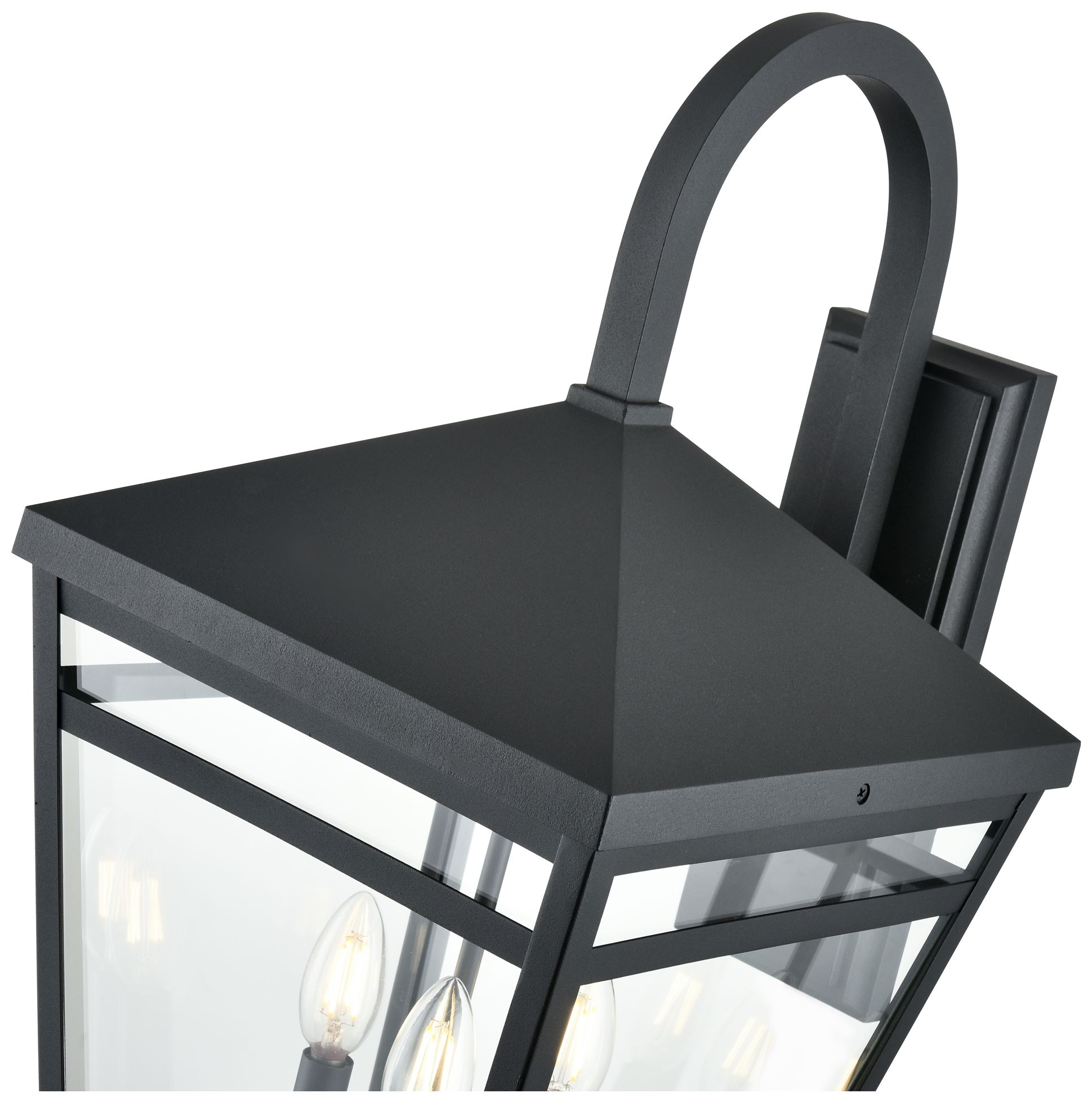 Image 6 Millennium Lighting Seager 3-Light Outdoor Wall Sconce in Textured Black more views