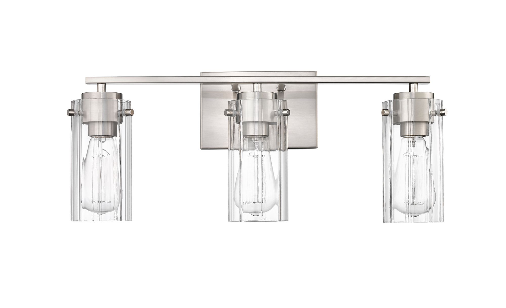 Image 3 Millennium Lighting Serena 3-Light Vanity in Brushed Nickel more views