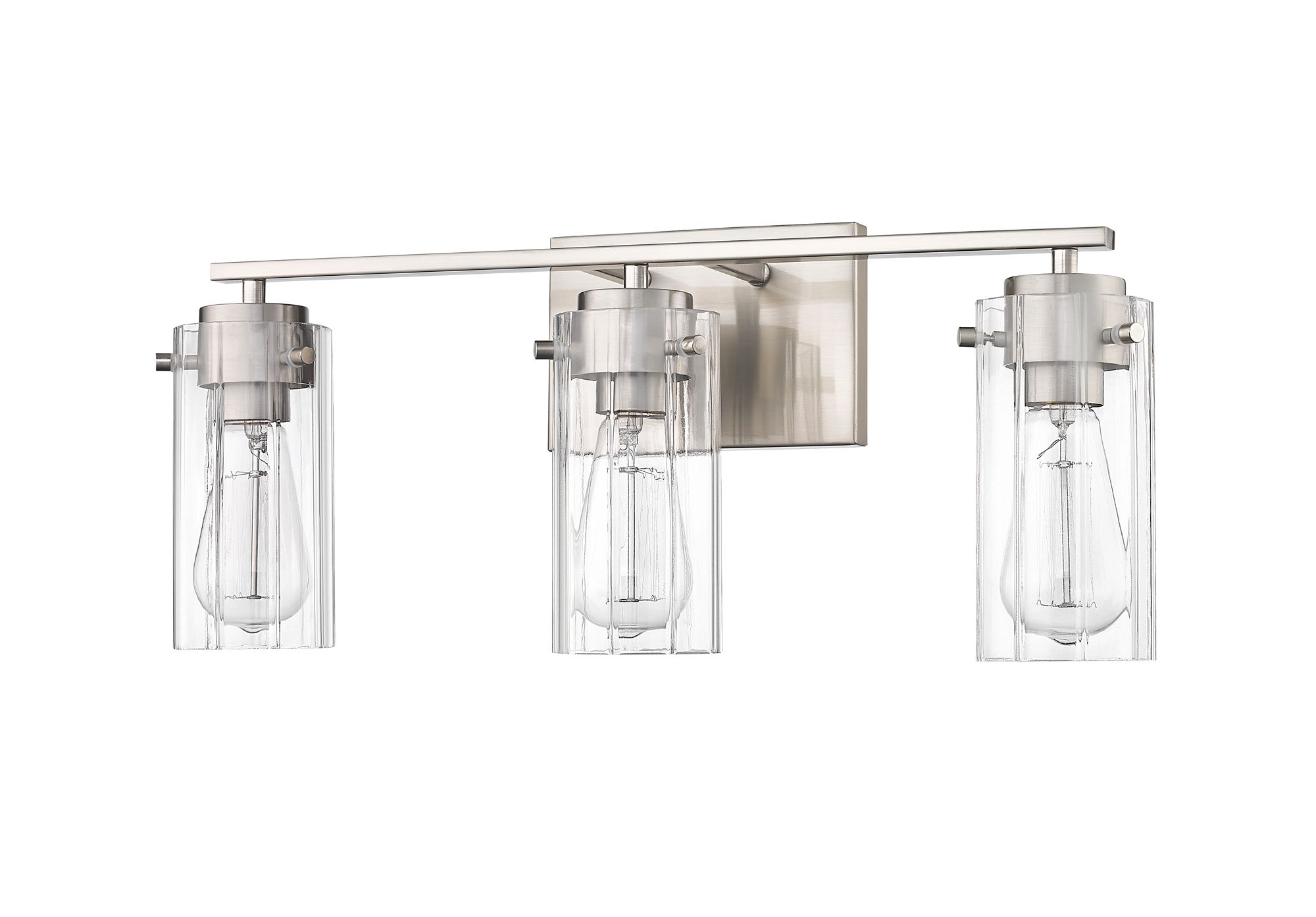Image 4 Millennium Lighting Serena 3-Light Vanity in Brushed Nickel more views