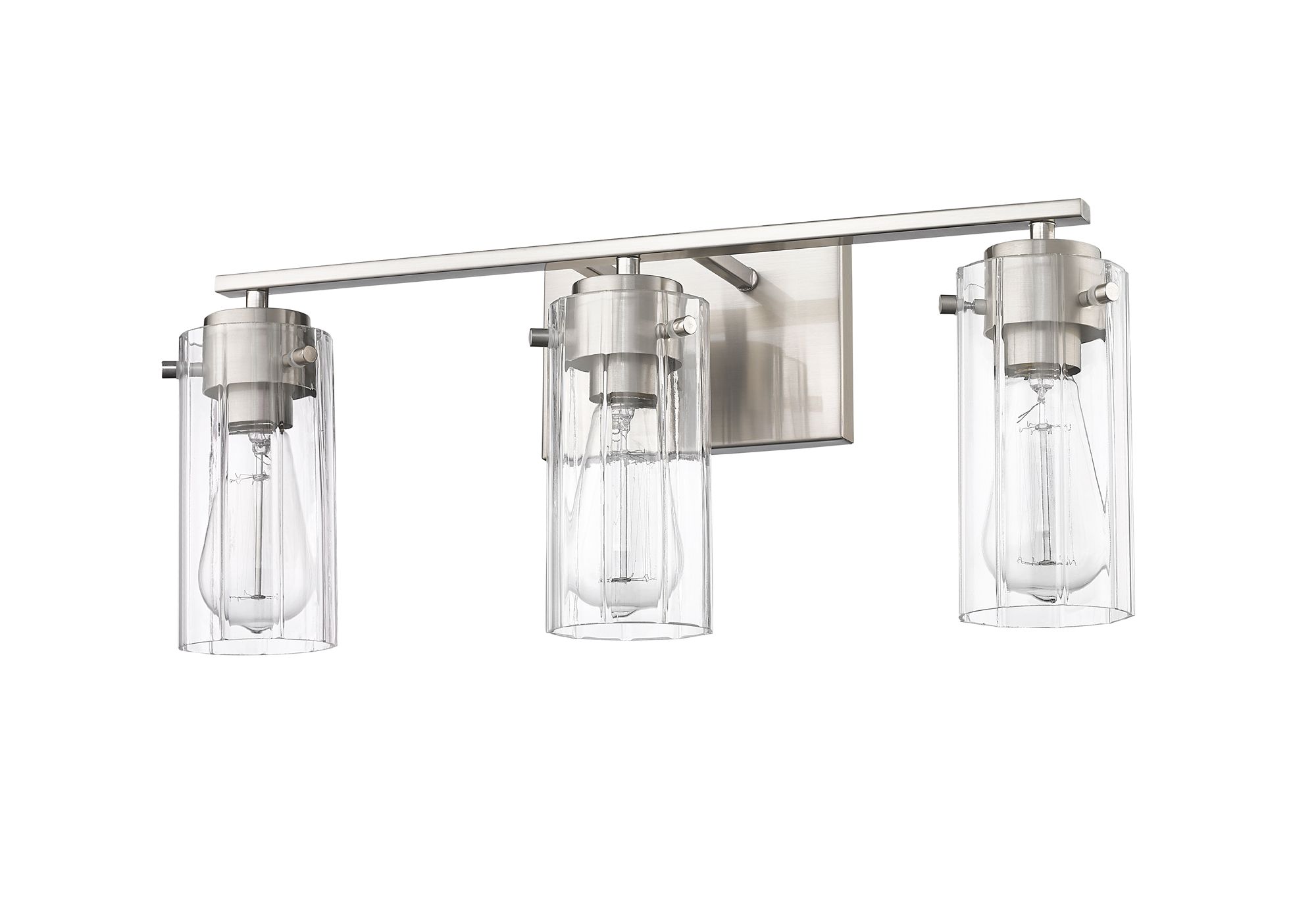 Image 5 Millennium Lighting Serena 3-Light Vanity in Brushed Nickel more views