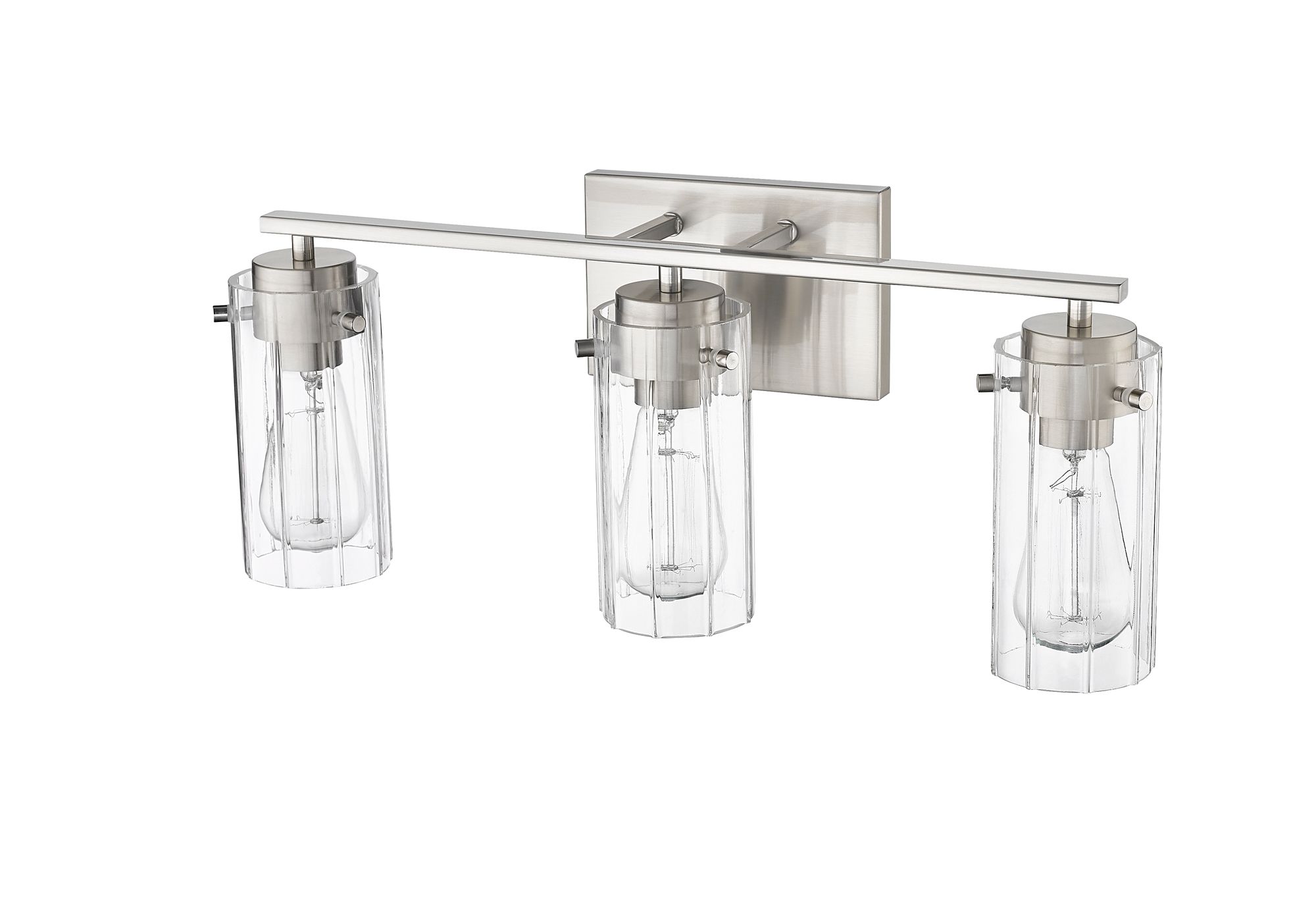 Image 6 Millennium Lighting Serena 3-Light Vanity in Brushed Nickel more views