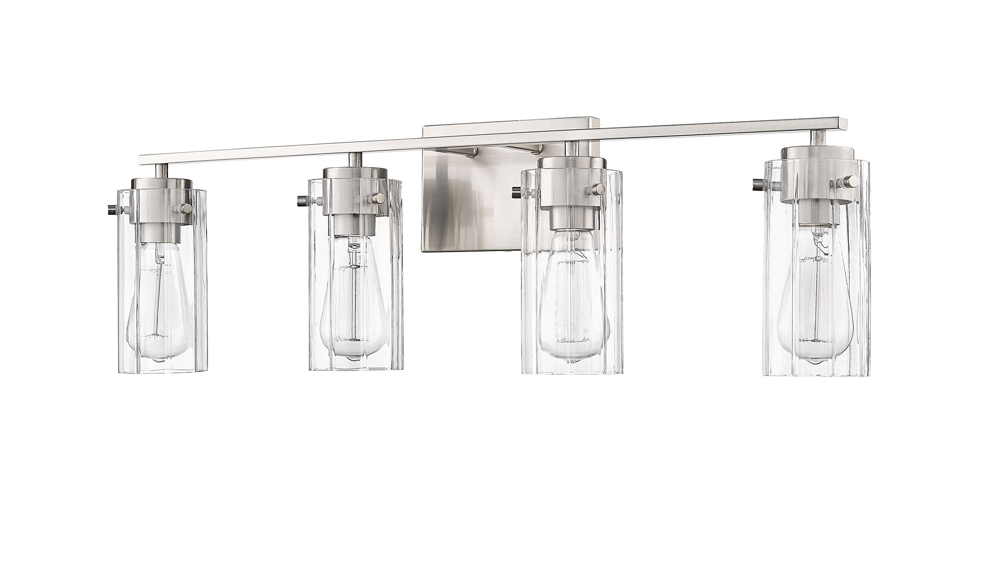Image 5 Millennium Lighting Serena 4-Light Vanity in Brushed Nickel more views