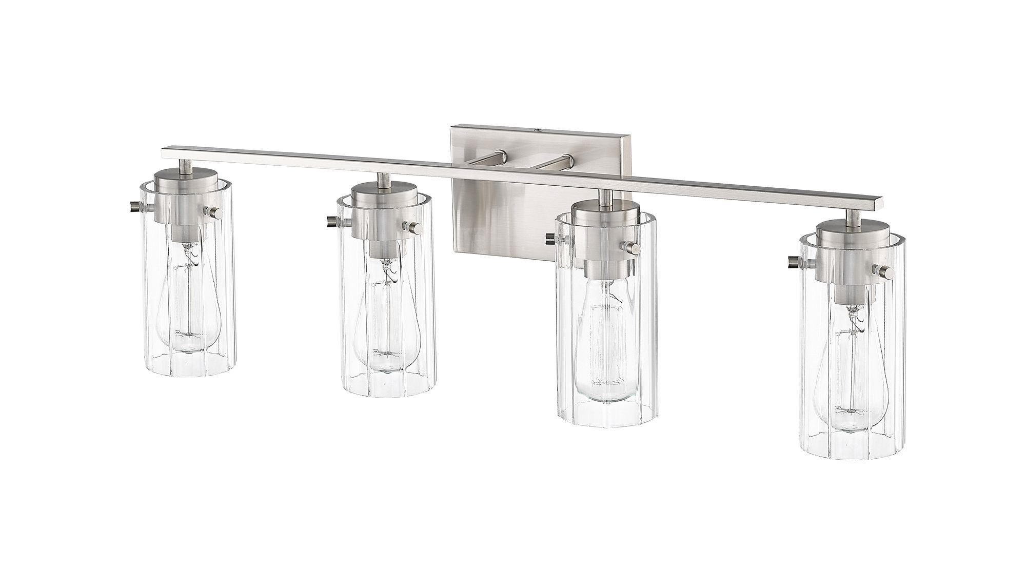 Image 7 Millennium Lighting Serena 4-Light Vanity in Brushed Nickel more views