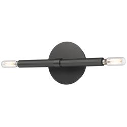 Millennium Lighting Skyva 5.75 Inch High 2-Light  Sconce in Matte Black