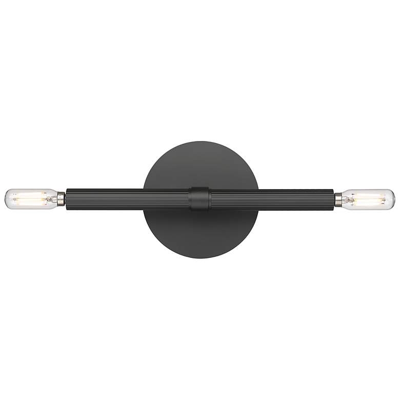Image 2 Millennium Lighting Skyva 5.75 Inch High 2-Light Sconce in Matte Black more views