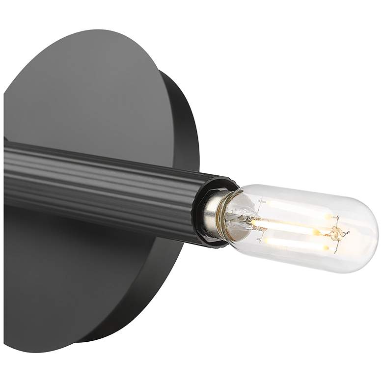 Image 4 Millennium Lighting Skyva 5.75 Inch High 2-Light Sconce in Matte Black more views