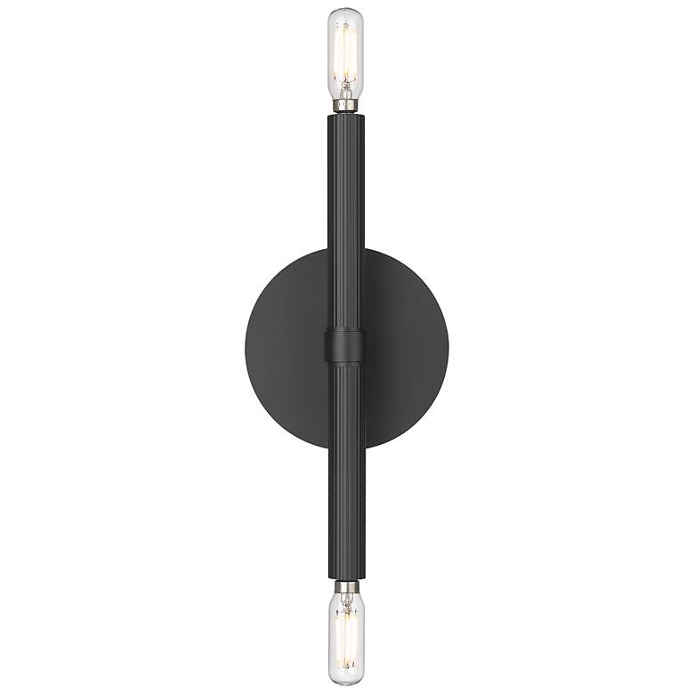 Image 5 Millennium Lighting Skyva 5.75 Inch High 2-Light Sconce in Matte Black more views