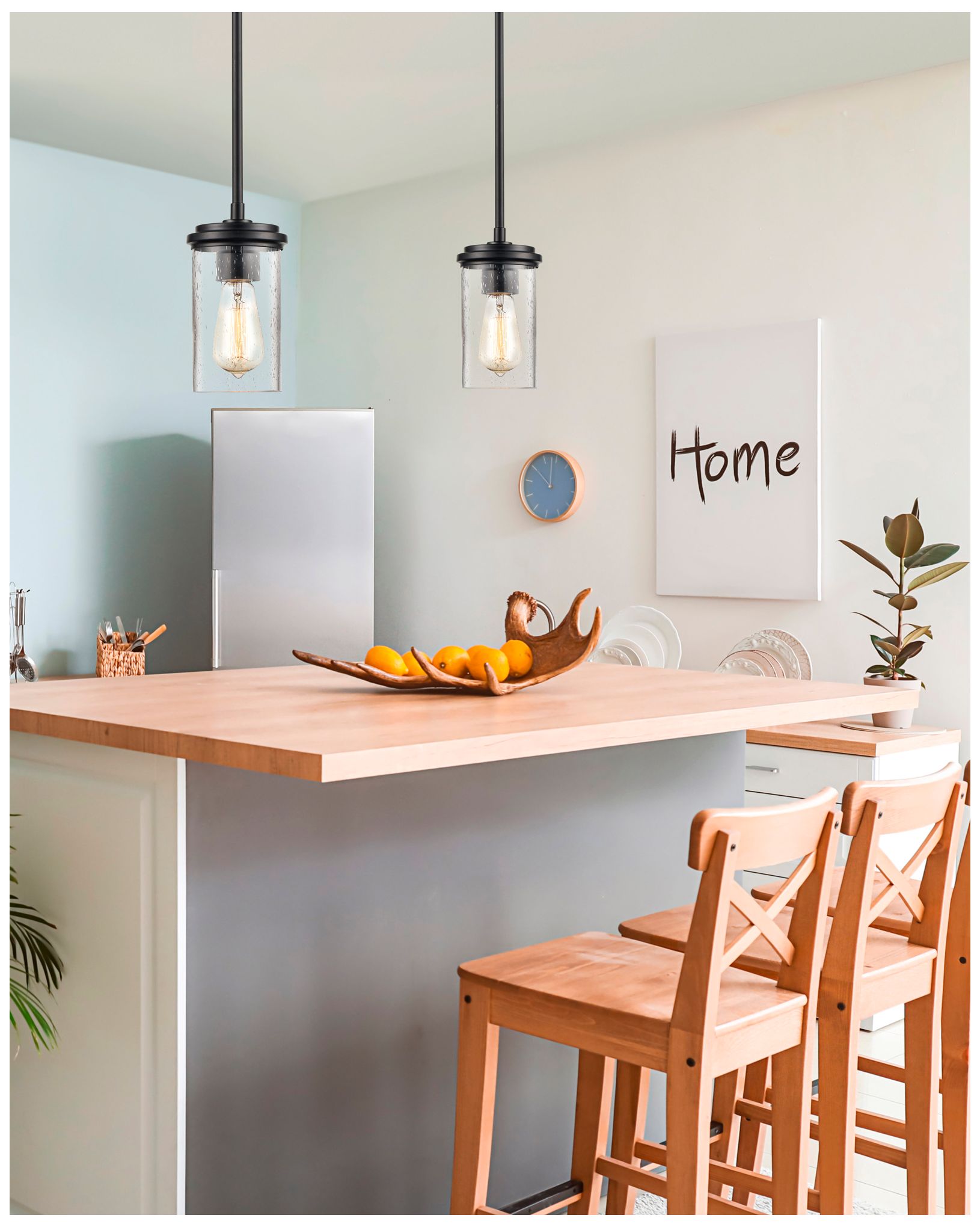 Image 3 Millennium Lighting Taos 1 Light Mini-Pendant Fixture in Matte Black more views