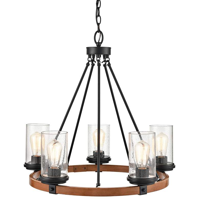 Image 3 Millennium Lighting Taos 26" Wide 5-Light Ring Chandelier