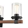 4_Millennium Lighting Taos 32" Wide 4-Light Black and Glass Vanity Light more views
