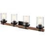 5_Millennium Lighting Taos 32" Wide 4-Light Black and Glass Vanity Light more views