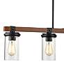 3_Millennium Lighting Taos 36" Black 4-Light Seeded Glass Linear Pendant more views