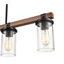 4_Millennium Lighting Taos 36" Black 4-Light Seeded Glass Linear Pendant more views