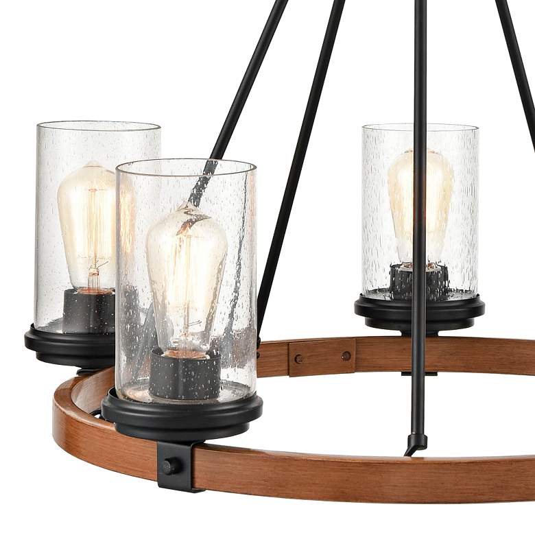 Image 4 Millennium Lighting Taos 5 Light Chandelier Fixture in Matte Black more views
