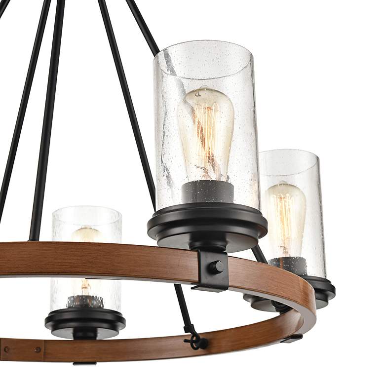 Image 5 Millennium Lighting Taos 5 Light Chandelier Fixture in Matte Black more views