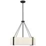 1_Millennium Lighting Telfar 3-Light Pendant in Matte Black/White