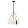 2_Millennium Lighting Telfar 3-Light Pendant in Matte Black/White more views